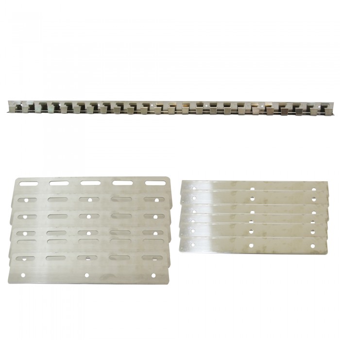 1m Medium Duty Eu Pvc Curtain Rail With 6 Hangers Set Www