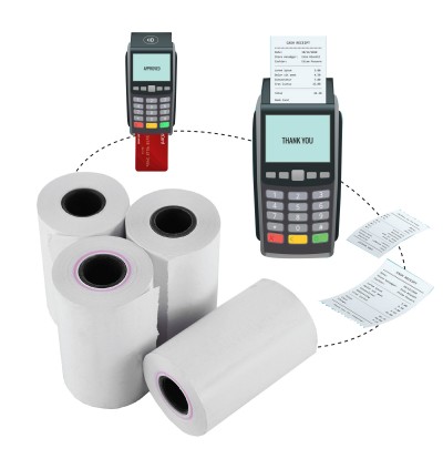 Credit Card Thermal Paper Roll 57mm x 15metre 48gsm 100rolls (Same with 57 x 40)