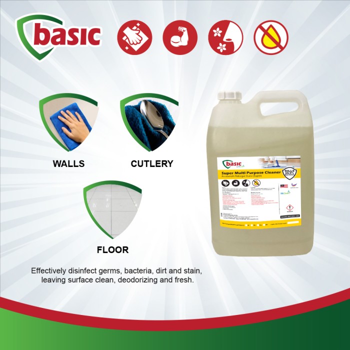 Basicly Cleaner Basic Super Multi Purpose Cleaner 10L @ www.mqsupplies.com