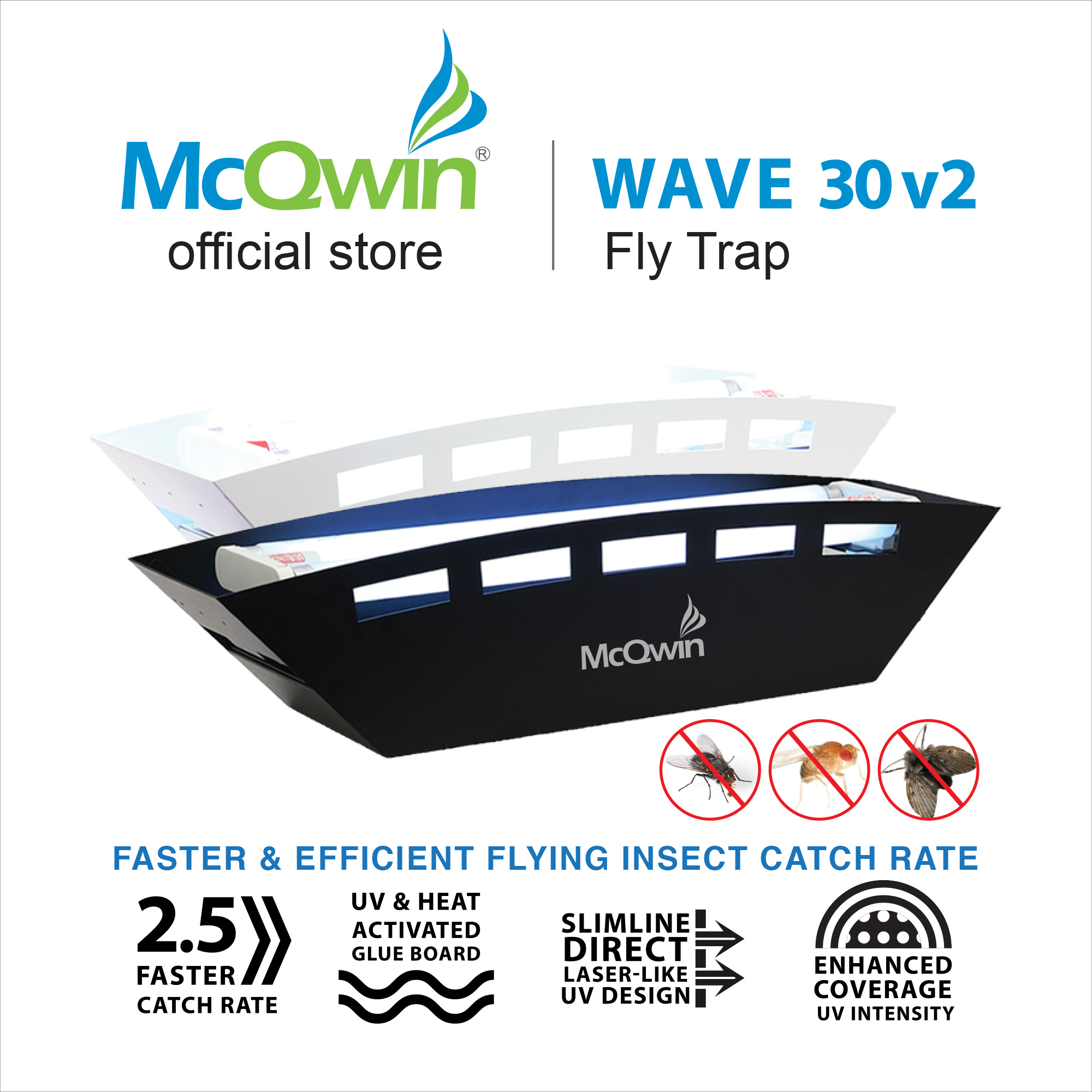 Sticky Flying Insect Trap - WAVE 30 v2 @ www.mqsupplies.com